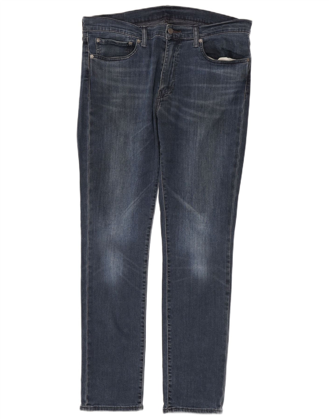 Levi's Mens 511 Slim Jeans W36 L32 Navy Blue Cotton