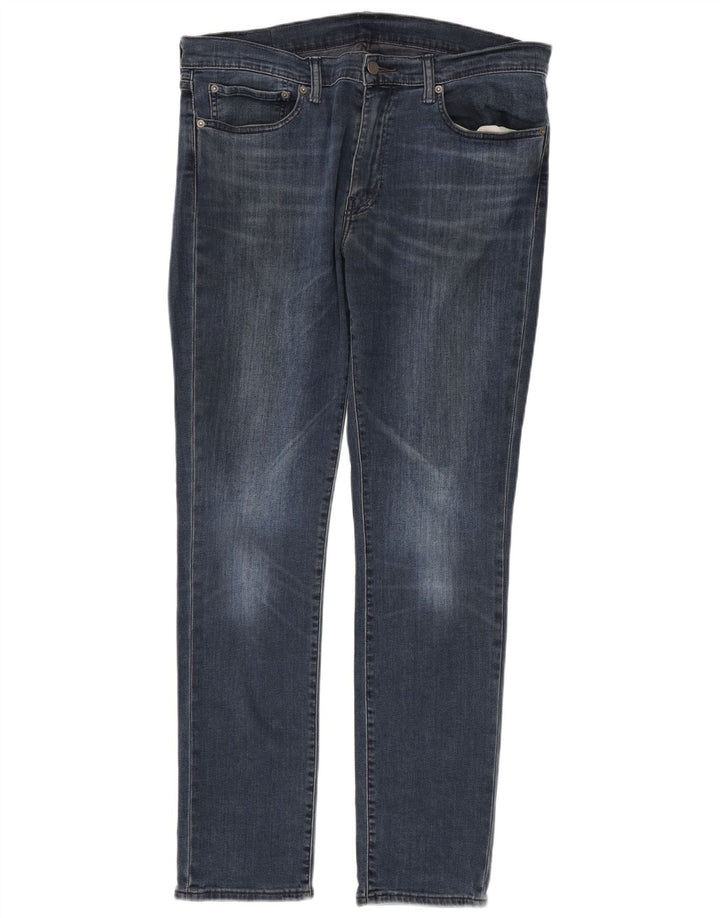 Levi's Mens 511 Slim Jeans W36 L32 Navy Blue Cotton