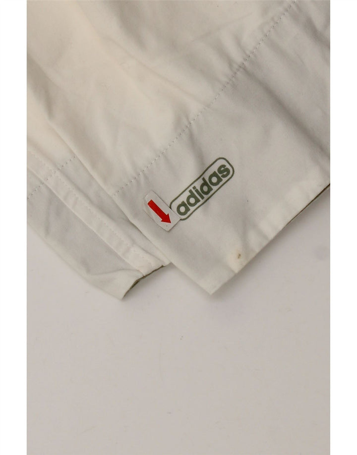 Γυναικείο βερμούδα Adidas UK 12 Medium W30 Λευκό βαμβακερό