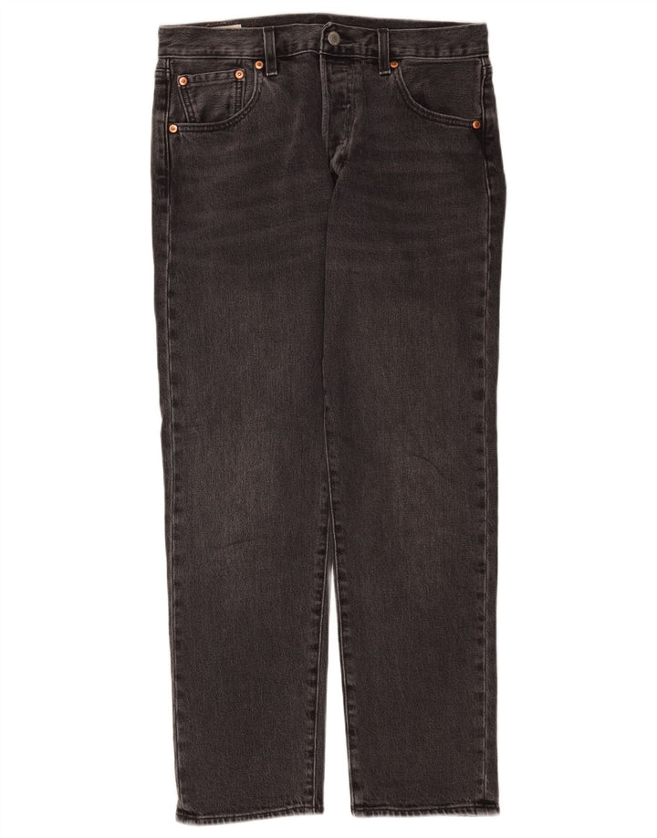 Levi's Mens 501 Straight Jeans W30 L28 Γκρι βαμβακερό