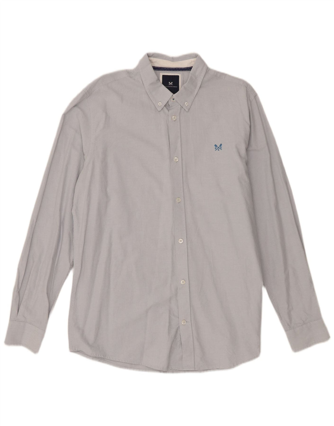 Ανδρικό πουκάμισο Crew Clothing Slim Fit, μεσαίο μπλε βαμβακερό