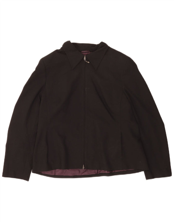 Marks & Spencer Γυναικείο Μπουφάν Blazer Standard Fit UK 18 XL Μαύρο Πολυεστέρας