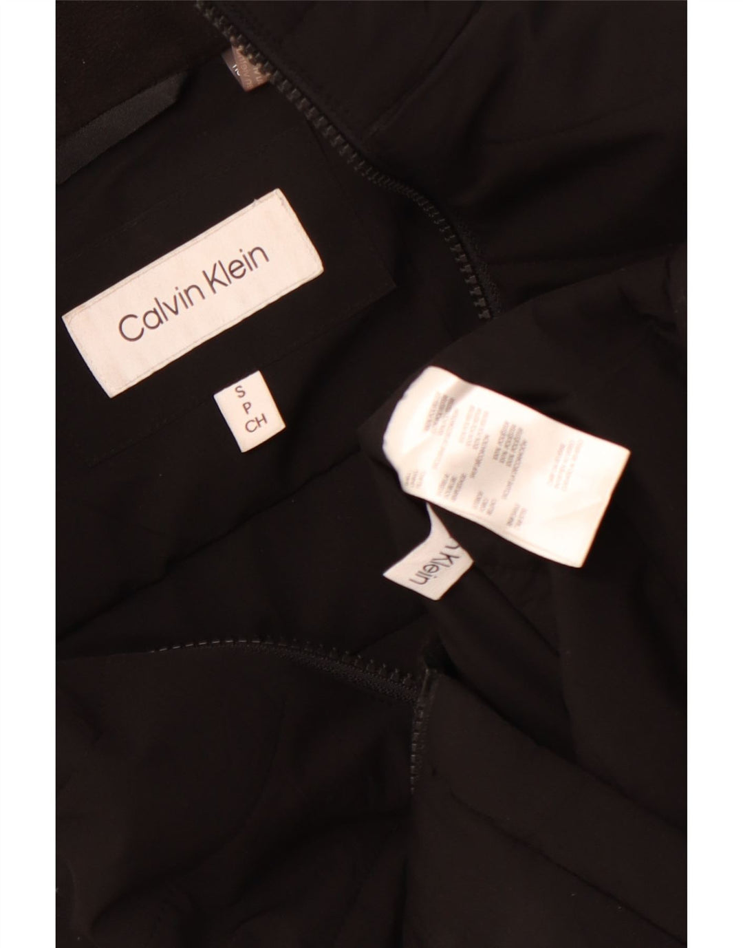 CALVIN KLEIN Ανδρικό μπουφάν με επένδυση UK 36 Small Black Polyester