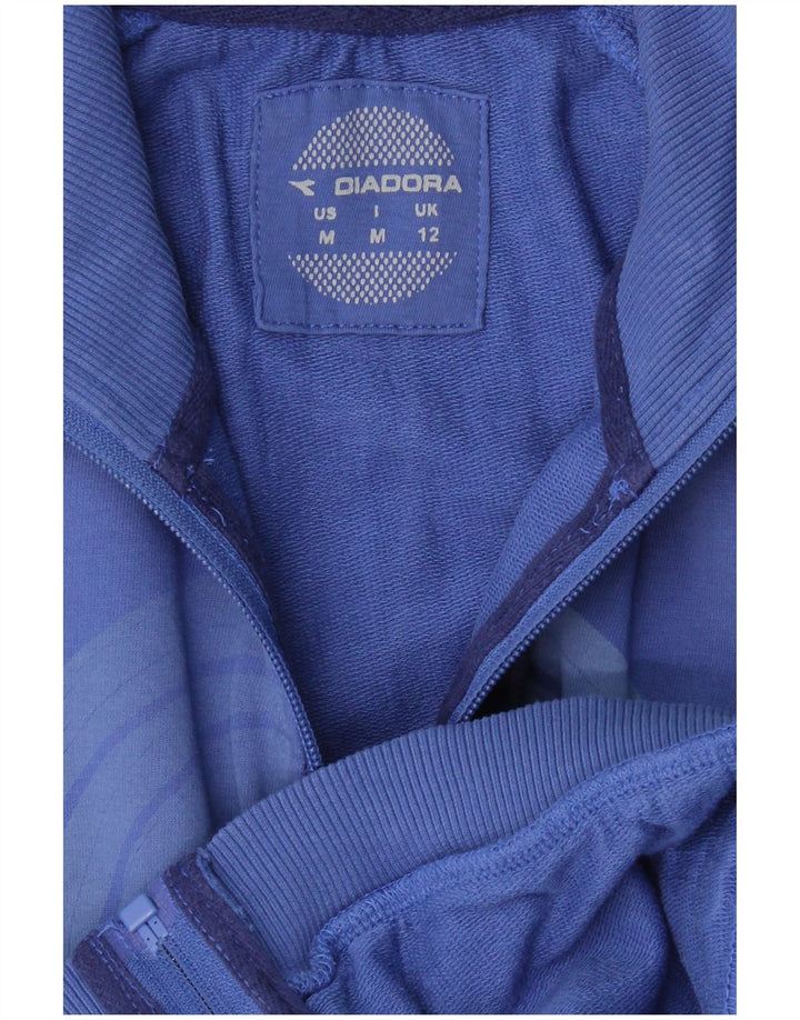 DIADORA Γυναικεία αθλητική φόρμα γραφικών Top Jacket UK 12 Medium Blue