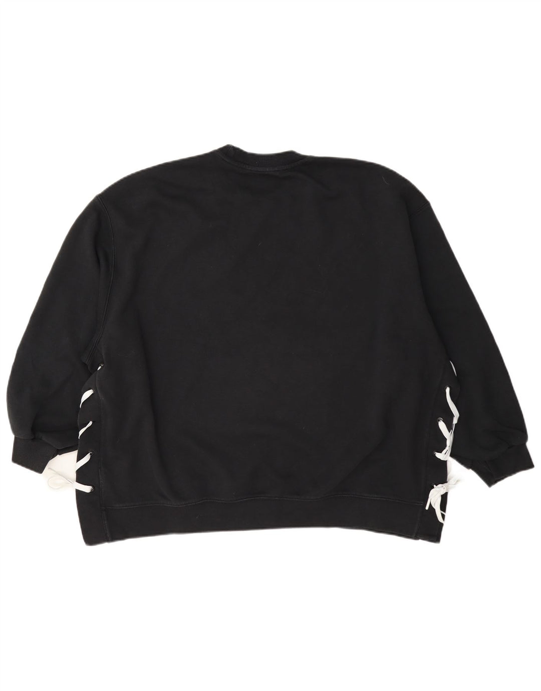 Γυναικείο φούτερ Adidas Oversized Jumper UK 14 μεγάλο μαύρο βαμβακερό