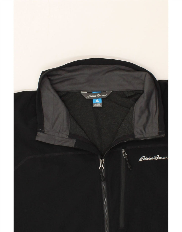 EDDIE BAUER Mens Sleeveless Tracksuit Top Jacket 2XL Black Vintage Eddie Bauer and Second-Hand Eddie Bauer from Messina Hembry 