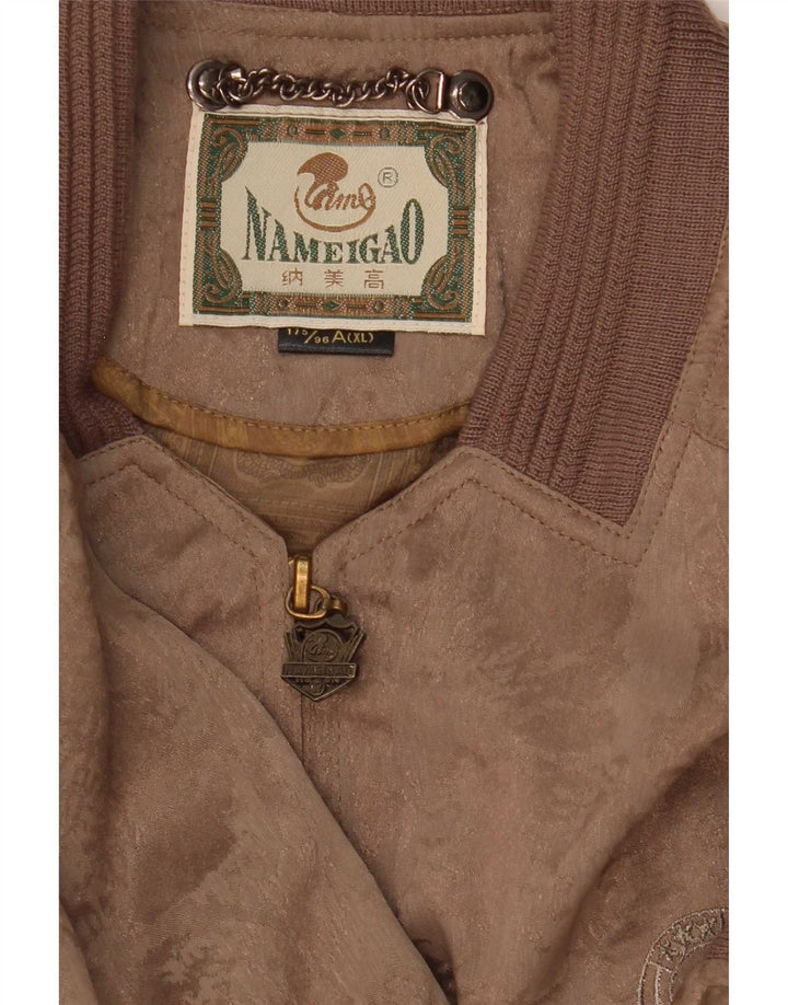 Vintage Ανδρικό Bomber Jacket UK 42 XL Brown Paisley