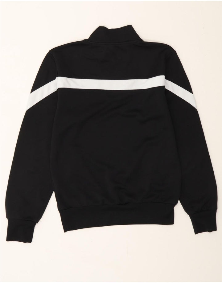 LEGEA Mens Graphic Sweatshirt Jumper Small Black Colourblock Polyester Vintage Legea and Second-Hand Legea from Messina Hembry 