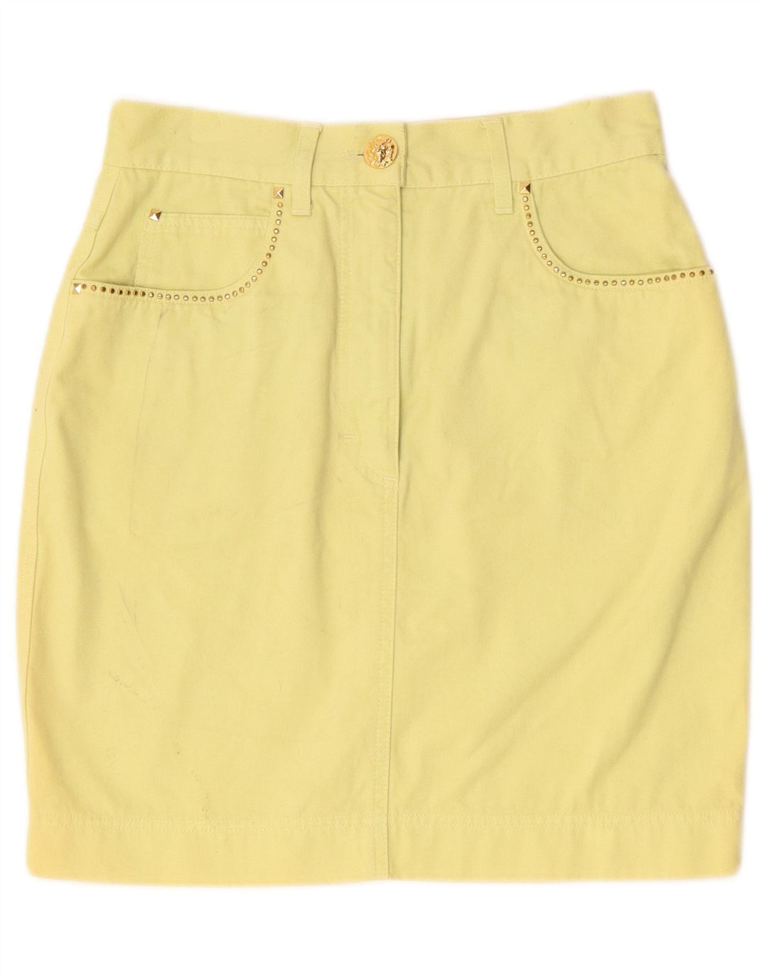 Γυναικεία Μίνι Φούστα Laurel EU 38 Medium W28 Κίτρινο βαμβακερό