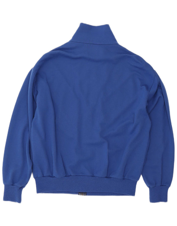 Γυναικεία αθλητική φόρμα VINTAGE Top Jacket UK 18 XL Blue Colourblock Acrylic