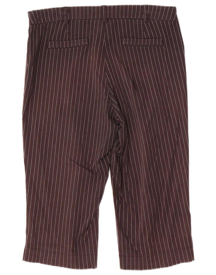 Marks & Spencer Γυναικείο Παντελόνι Capri EU 40 Medium W32 L18 Γκρι ριγέ