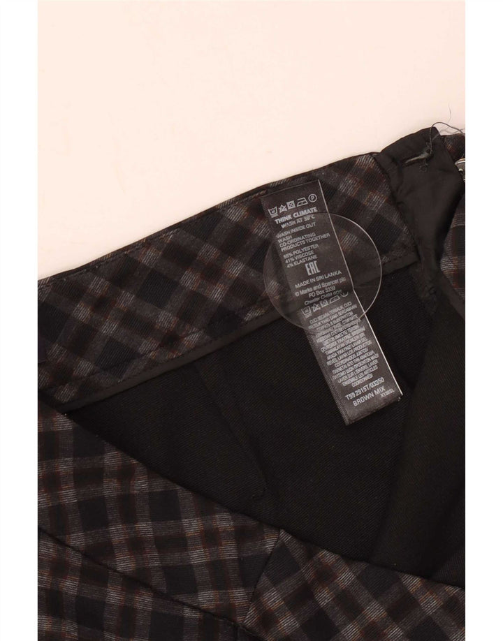 Γυναικεία Casual Παντελόνια Marks & Spencer UK 12 Medium W30 L29 Brown Check