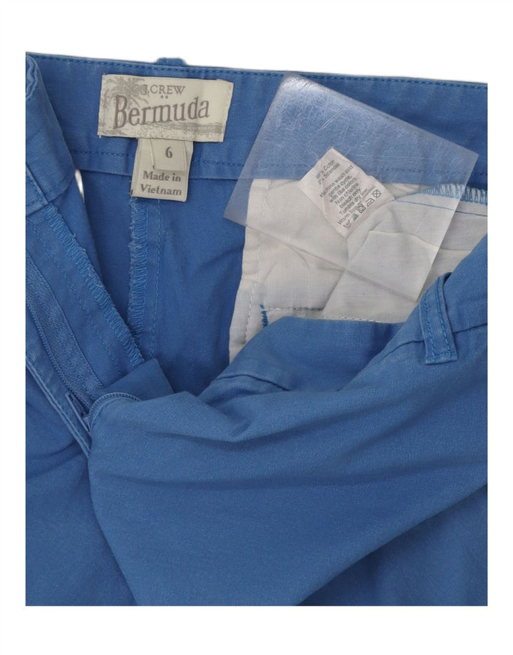 J. CREW Womens Bermuda Shorts US 6 Medium W32 Blue Cotton Vintage J. Crew and Second-Hand J. Crew from Messina Hembry 