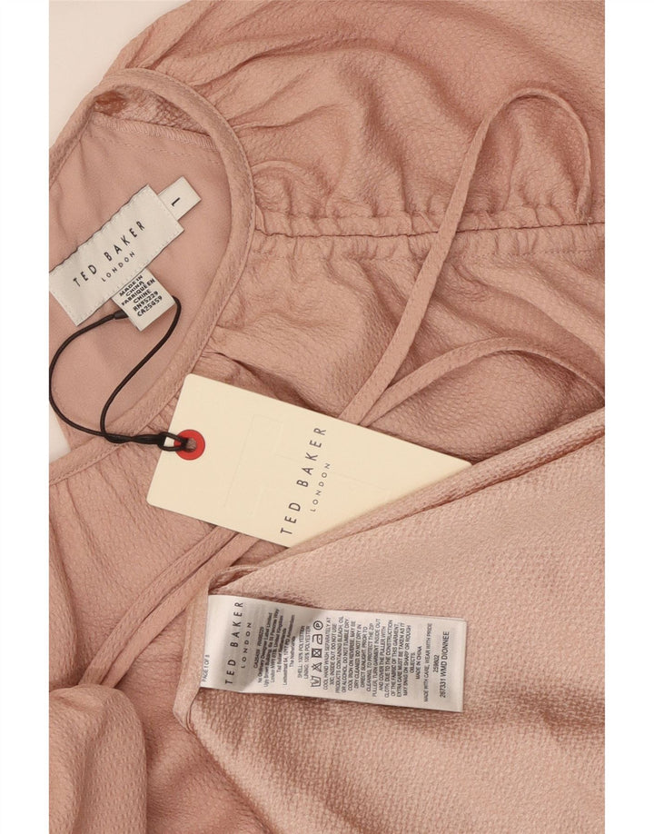 Ted Baker Γυναικείο Φόρεμα A-Line Νούμερο 1 XS Ροζ Πολυεστέρας