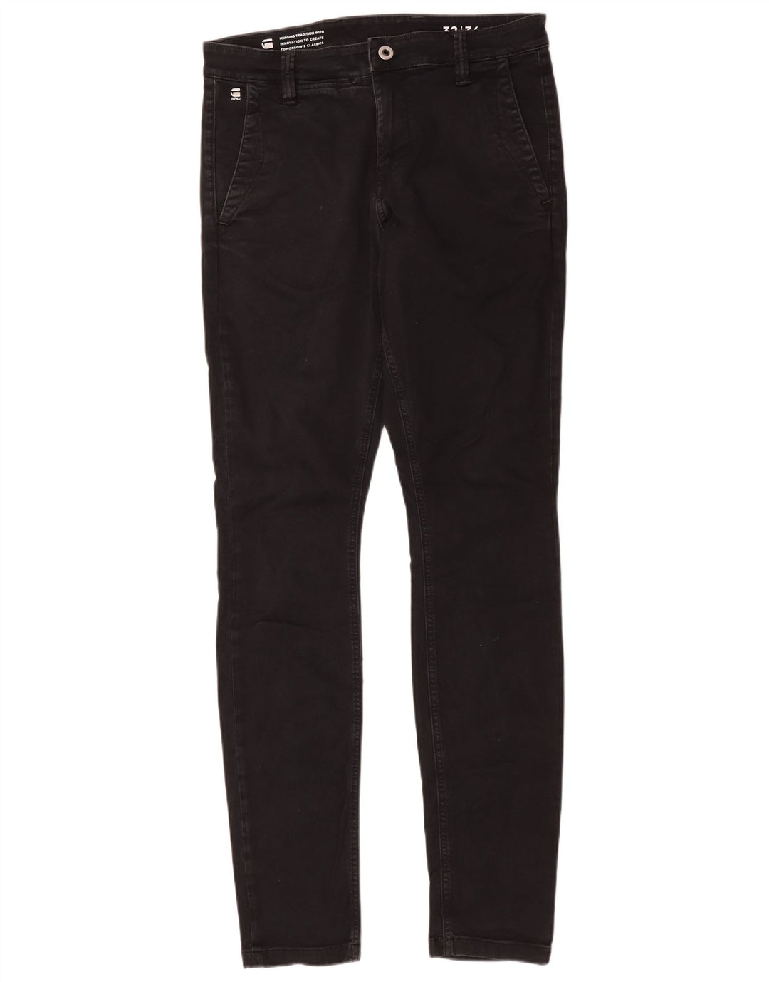 Ανδρικό Slim Jeans G-Star W32 L36 μαύρο βαμβακερό