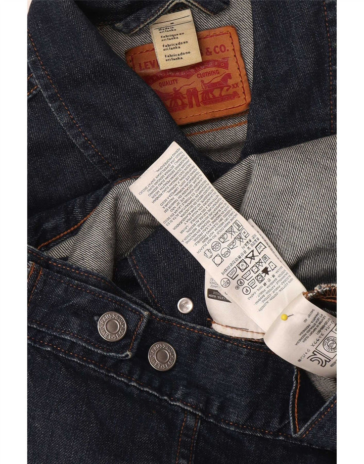 Γυναικείο τζιν μπουφάν Levi's Crop UK 12 Medium Navy Blue Cotton