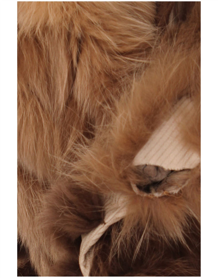 VINTAGE Γυναικείο παλτό με ψεύτικη γούνα αναστρέψιμο UK 18 XL Καφέ Floral