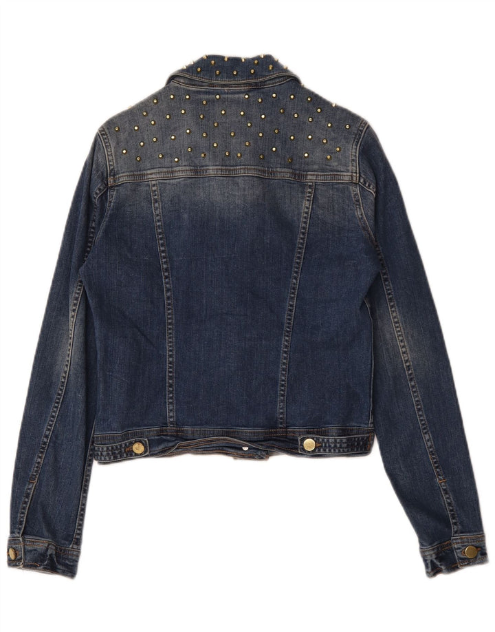 Zara Γυναικείο Τζιν Μπουφάν UK 10 Small Blue Cotton