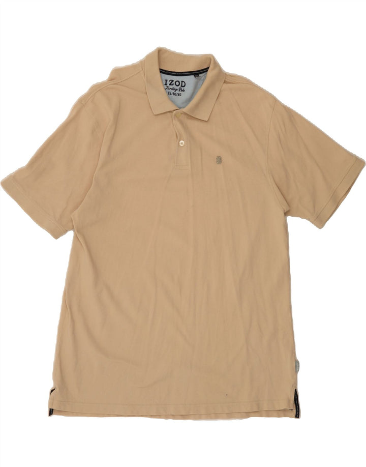 IZOD Mens Tall Polo Shirt XL Beige Cotton Vintage Izod and Second-Hand Izod from Messina Hembry 