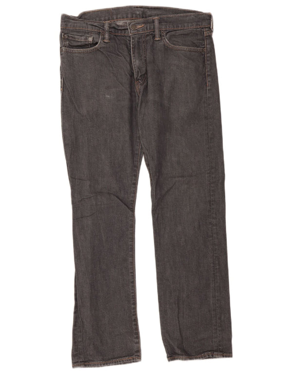 Levi's Mens 504 Straight Jeans W32 L30 Γκρι βαμβακερό