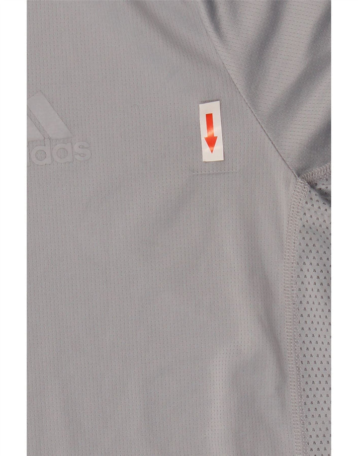 Ανδρικό T-Shirt ADIDAS Top Medium Grey Polyester