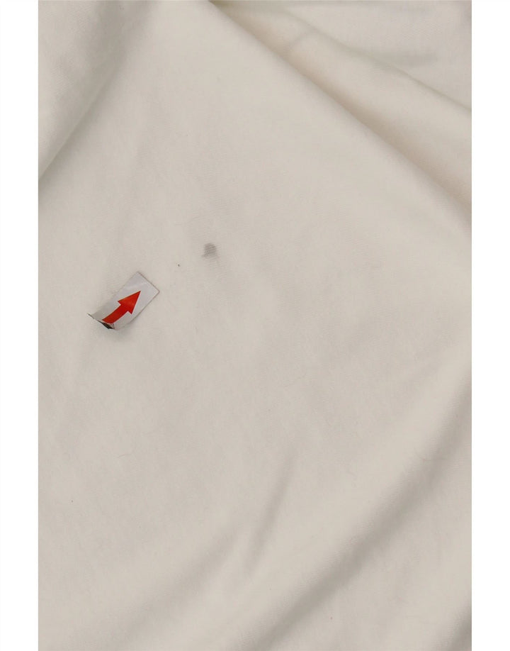 Γυναικείο T-Shirt ADIDAS Top UK 8 Small White βαμβακερό