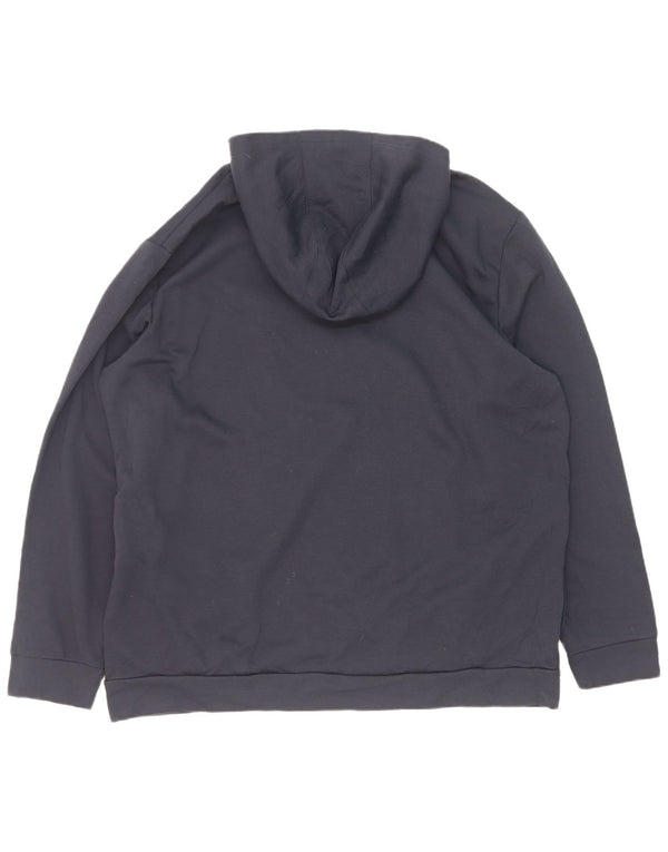 Adidas Ανδρικό Hoodie Jumper 2XL Navy Blue Polyester