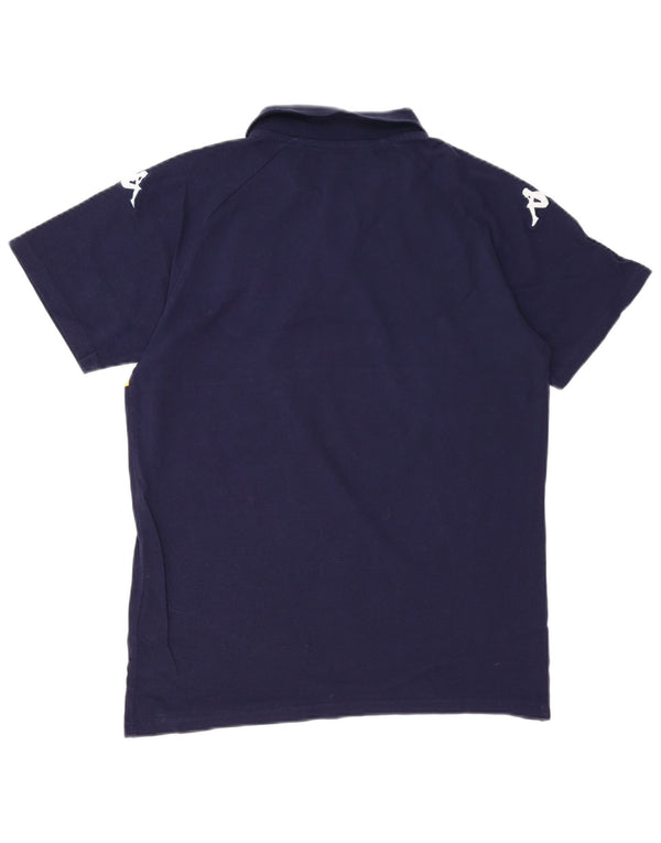 Kappa Mens Douglas Hall AFC Graphic Polo πουκάμισο Medium Navy Blue Colourblock