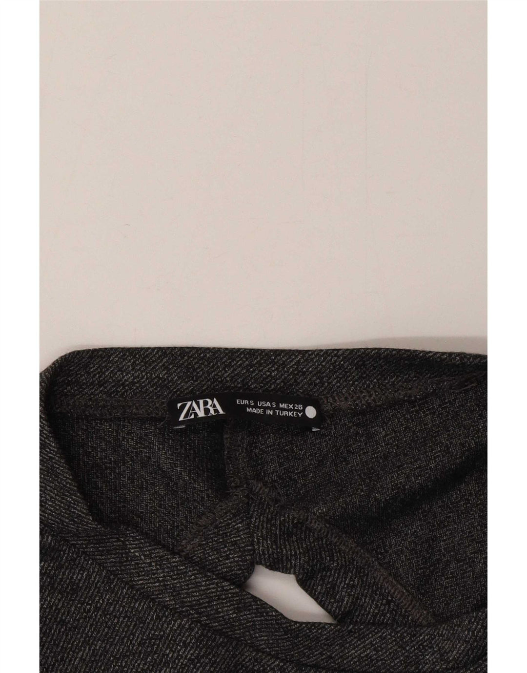 Zara Γυναικεία Μακρυμάνικη Μπλούζα Oversized Μπλούζα UK 10 Small Grey