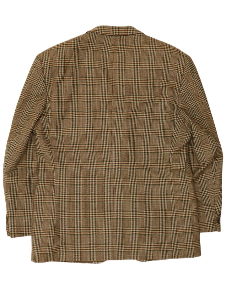 Vintage ανδρικό σακάκι 2 κουμπιών σακάκι UK 40 Large Beige Houndstooth