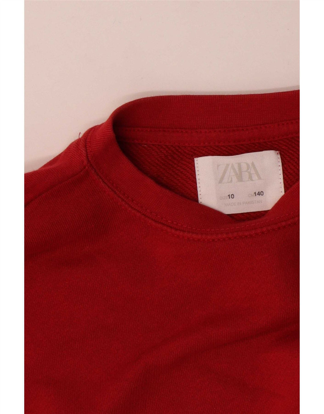 Zara Girls Φούτερ Jumper 9-10 Years Red
