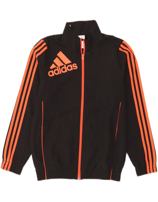 Adidas Boys Graphic αθλητική φόρμα Top Jacket 11-12 ετών Μαύρο Πολυεστέρας