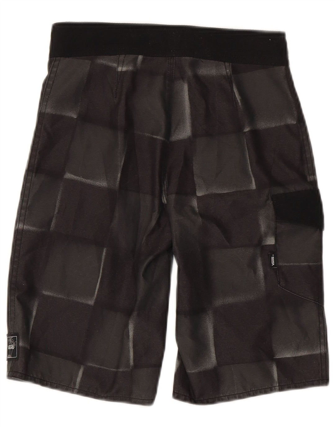 Vans Boys Swimming Short 7-8 Years Grey Geometric Polyester