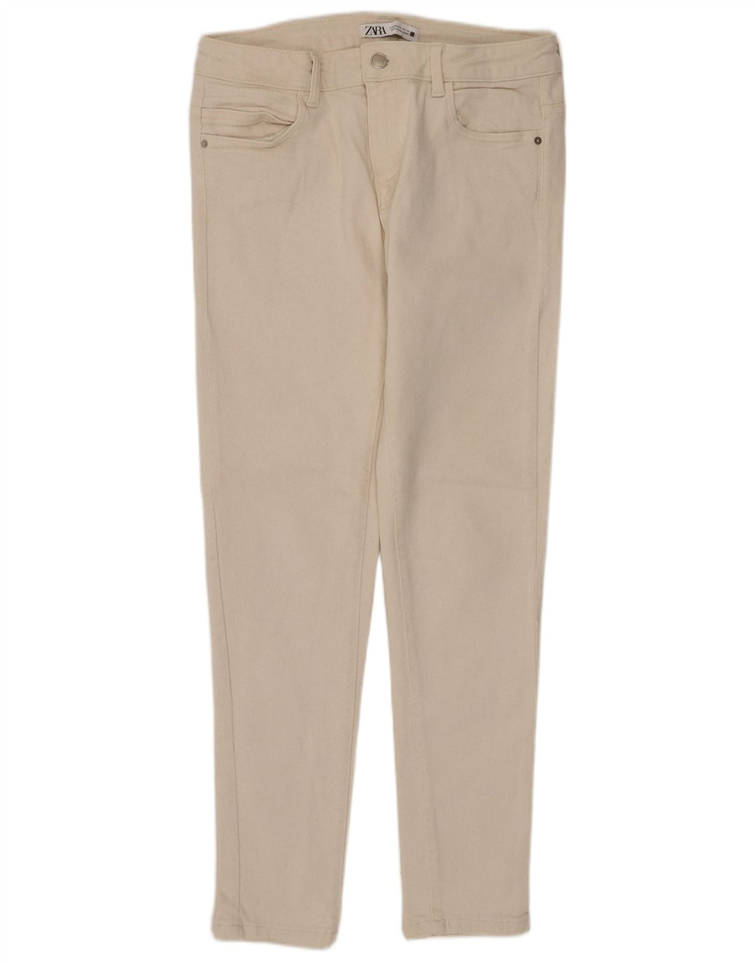 ZARA Γυναικείο Skinny Jeans EU 40 Medium W30 L27 Off White