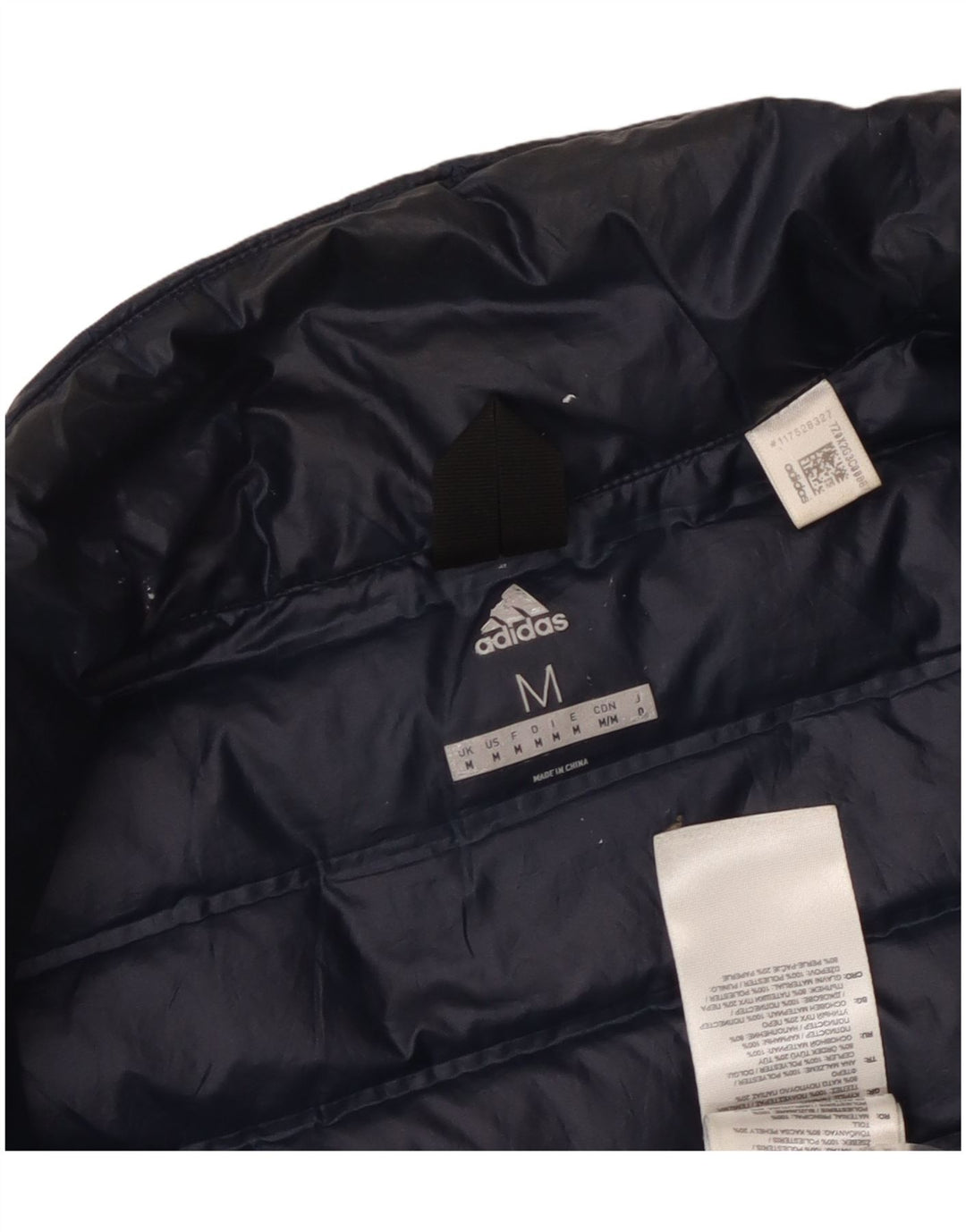 Ανδρικό μπουφάν ADIDAS με επένδυση UK 38 Medium Navy Blue Polyester