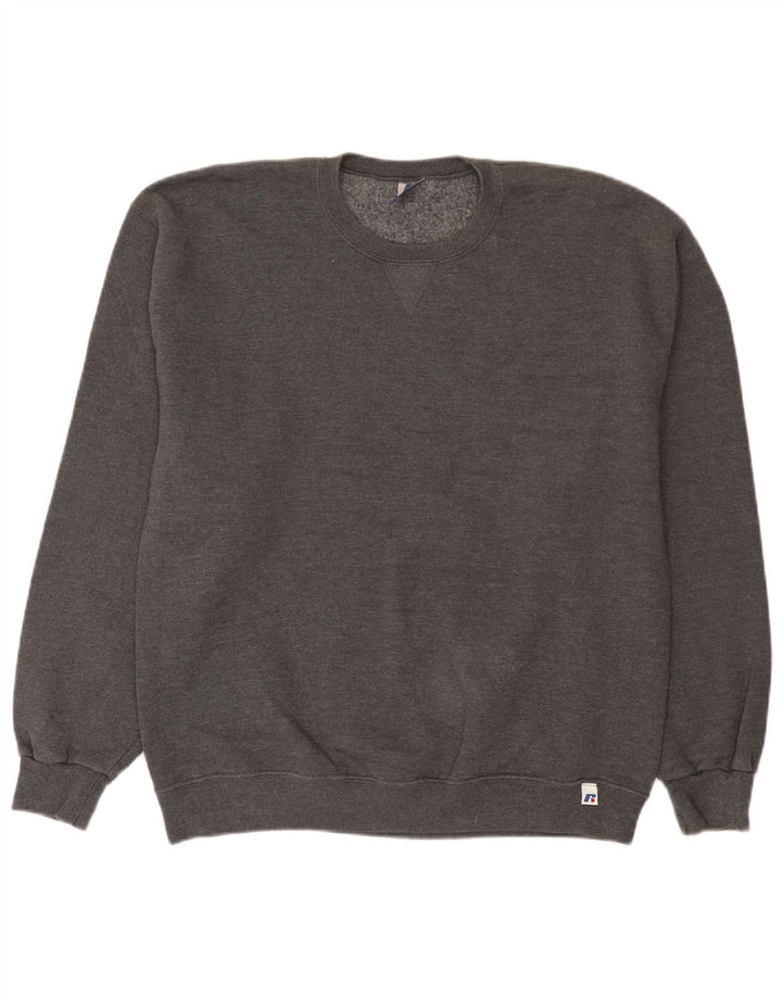 Russell Αθλητικό Ανδρικό Φούτερ Jumper Μεγάλο Γκρι Πολυεστέρας