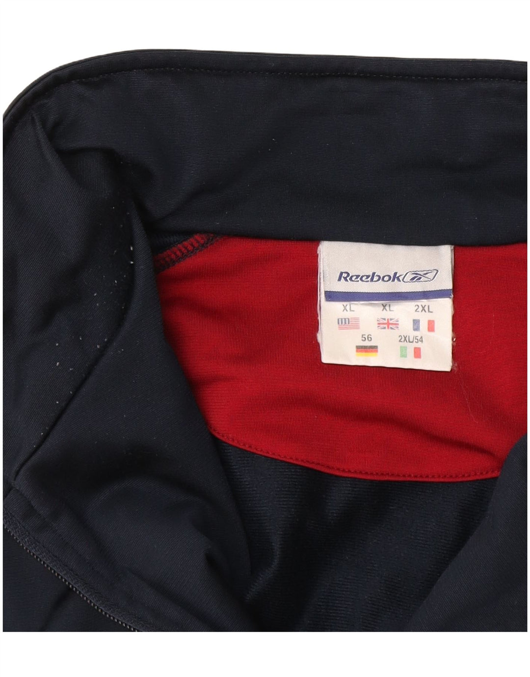 Ανδρική φόρμα Reebok Top Jacket XL Navy Blue Colourblock