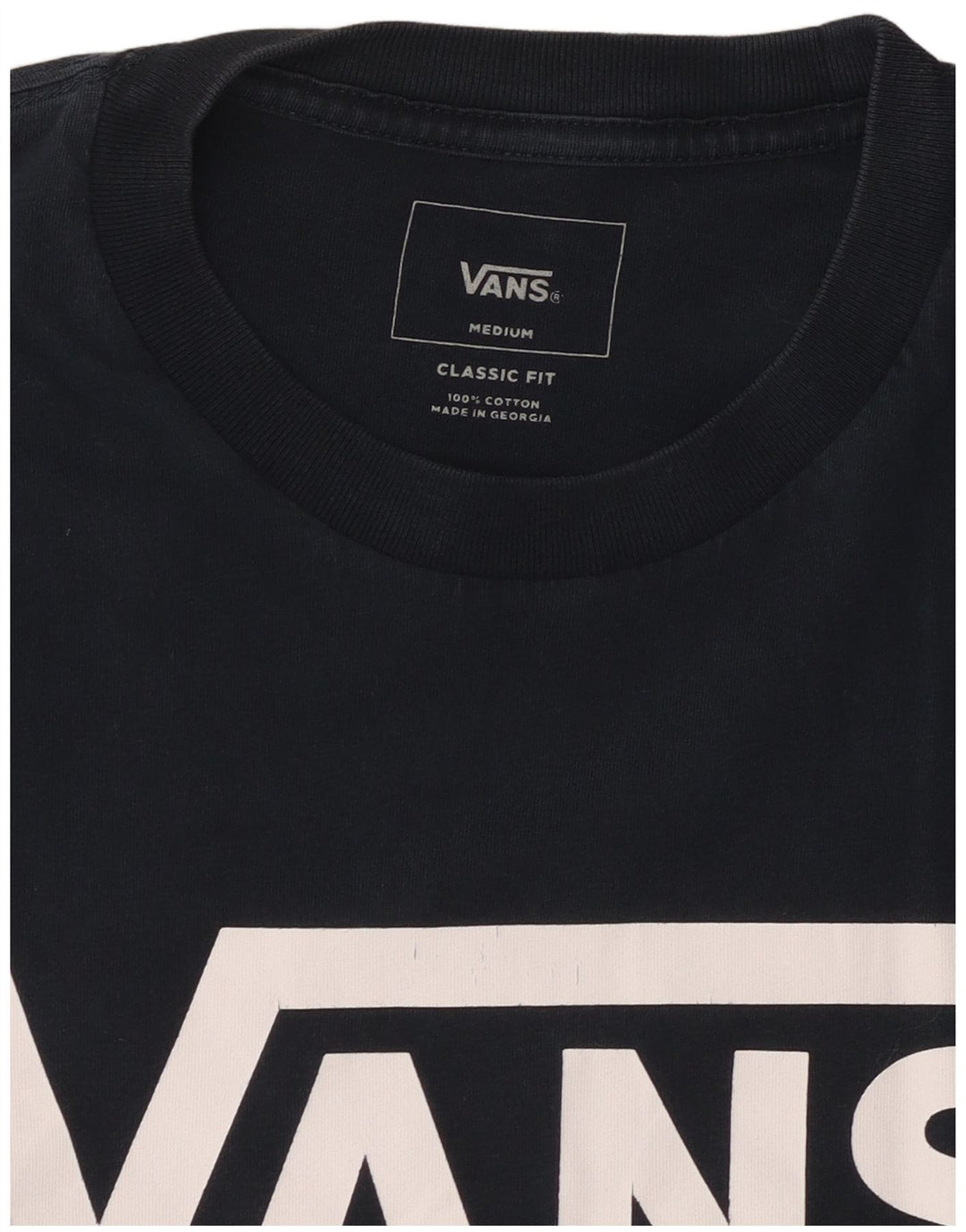 Γραφικό T-Shirt Ανδρικό VANS Classic Εφαρμογή Τοπ μεσαίου μπλε βαμβακερό