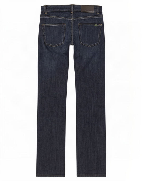 Lacoste Γυναικεία Bootcut Jeans UK 6 XS W26 L32 Navy Blue Cotton