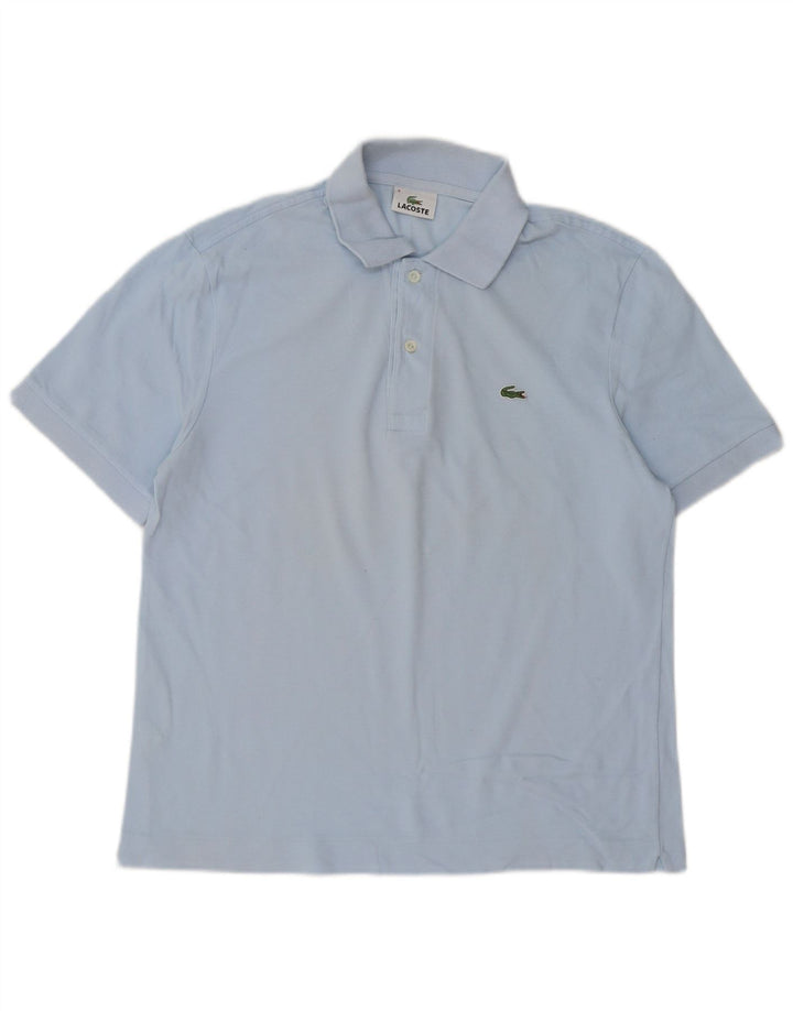 Ανδρικό πουκάμισο πόλο Lacoste, νούμερο 4, μεσαίο μπλε βαμβακερό