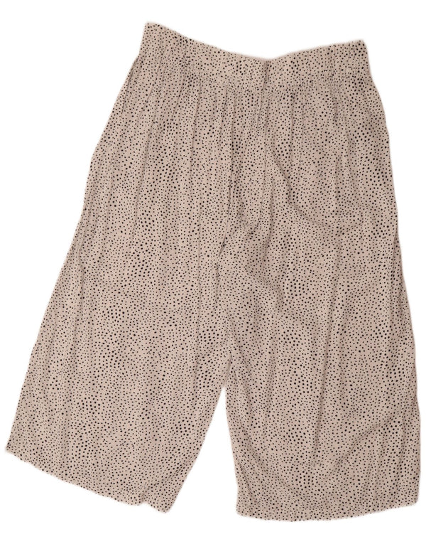 Marks & Spencer Γυναικείο παντελόνι Capri UK 18 XL W40 L22 Λευκό με στίγματα