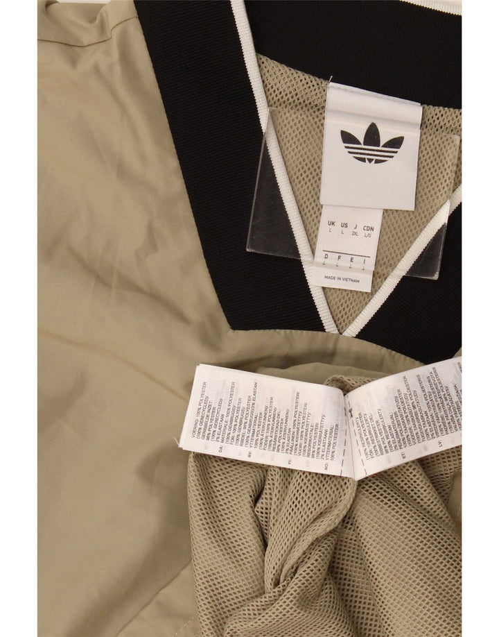 Ανδρική φόρμα πουλόβερ Adidas Top Large Beige Colourblock Polyester