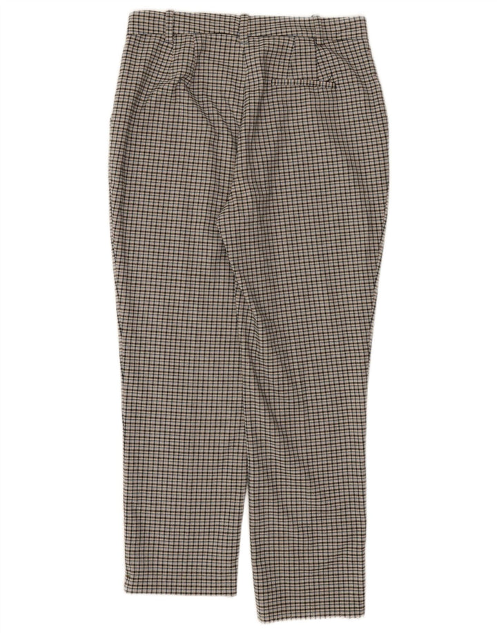 Marks & Spencer Γυναικείο Cropped Παντελόνι UK 10 Small W30 L24 Grey Check