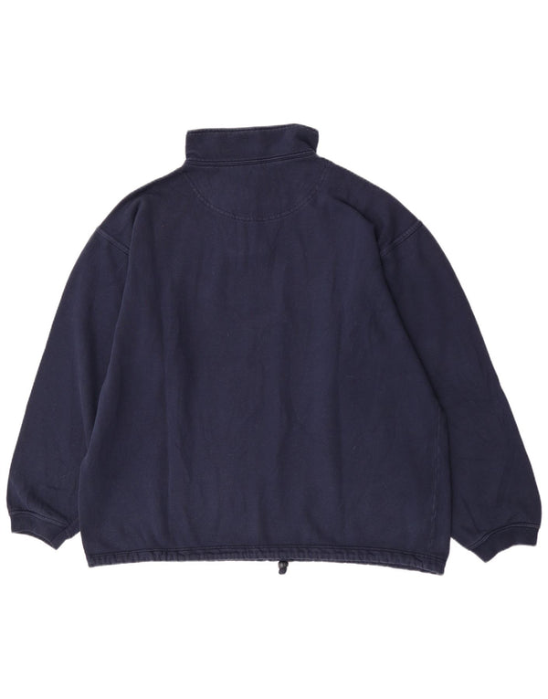 Ανδρικό φούτερ με φερμουάρ Champion Jumper 2XL Navy Blue Cotton