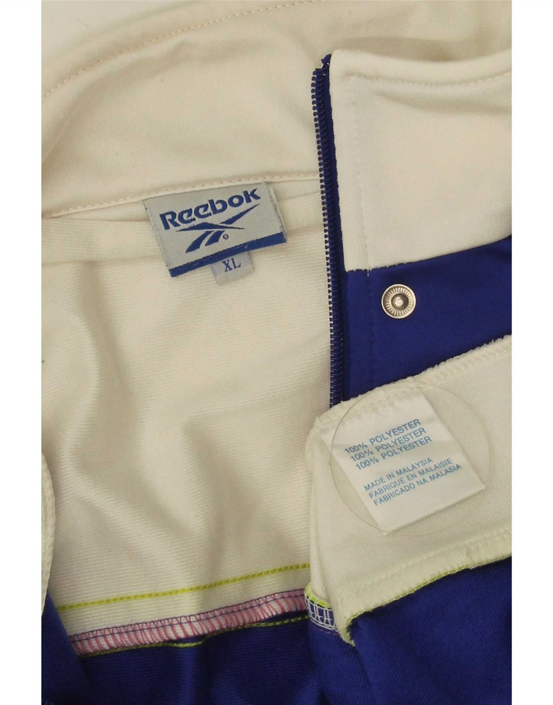 Ανδρική φόρμα γραφικής Reebok Top Jacket XL Blue Colourblock Polyester