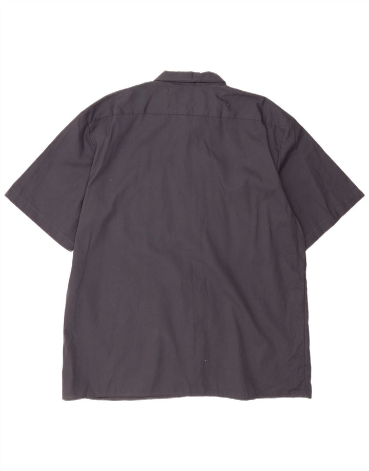 Ανδρικό κοντομάνικο πουκάμισο Dickies 2XL σε γκρι πολυεστέρα