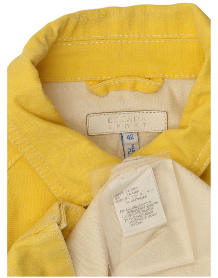 Escada Γυναικείο Μπουφάν Bomber IT 42 Medium Yellow Cotton Sports