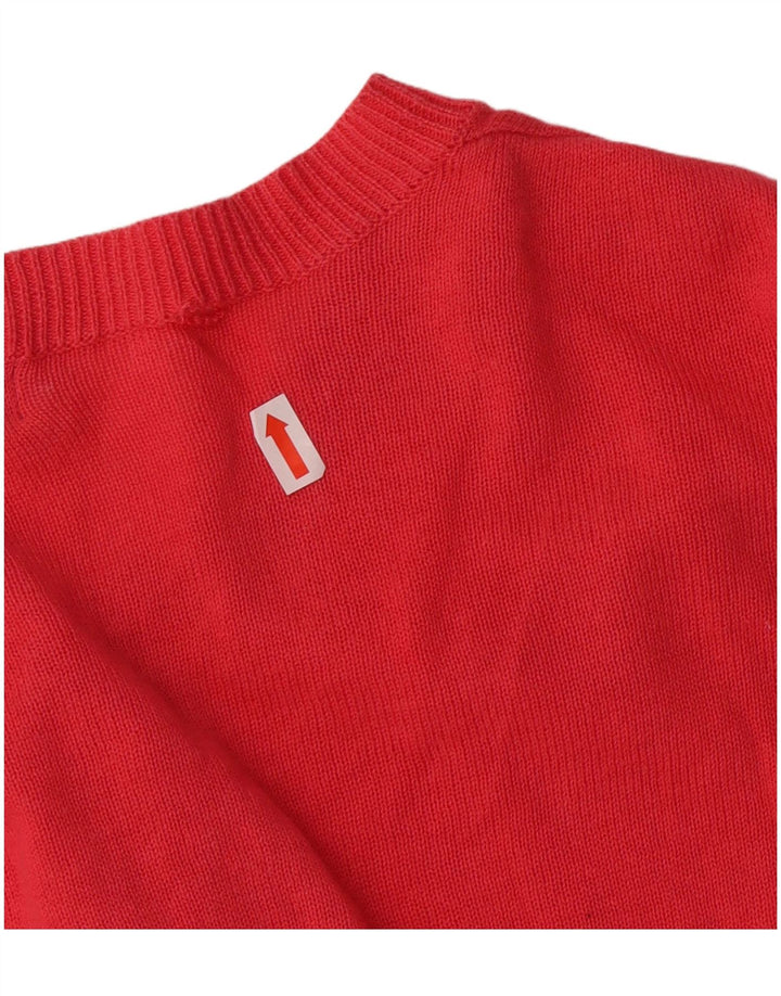 MARKS & SPENCER Γυναικείο πουλόβερ ζακέτα UK 18 XL Ροζ βαμβακερό