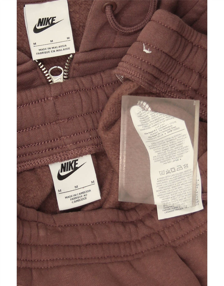 Γυναικεία φόρμα UK με κουκούλα Nike 14 μεσαίου καφέ βαμβακερή