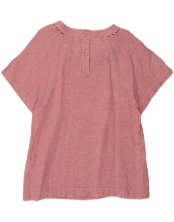 White Stuff Γυναικεία Μπλούζα Τοπ UK 10 Small Pink Flecked Len